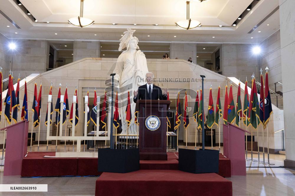 US President Joe Biden delivers speech on antisemitism during Days of Remembrance ceremony
