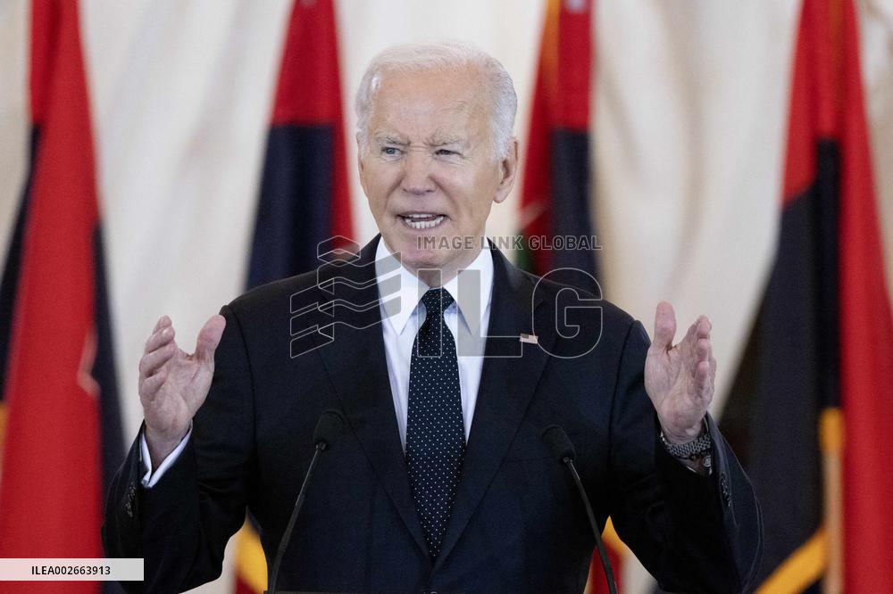 US President Joe Biden delivers speech on antisemitism during Days of Remembrance ceremony