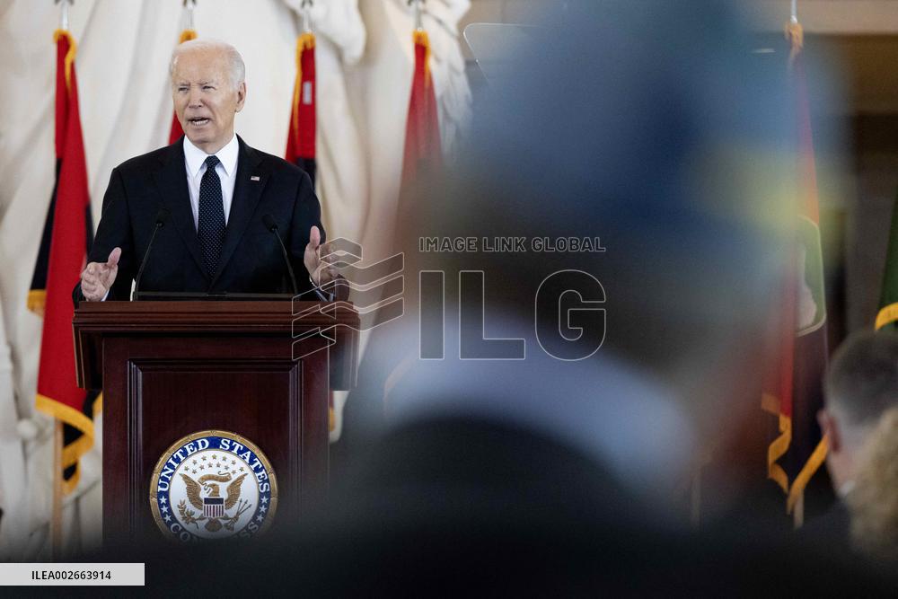 US President Joe Biden delivers speech on antisemitism during Days of Remembrance ceremony