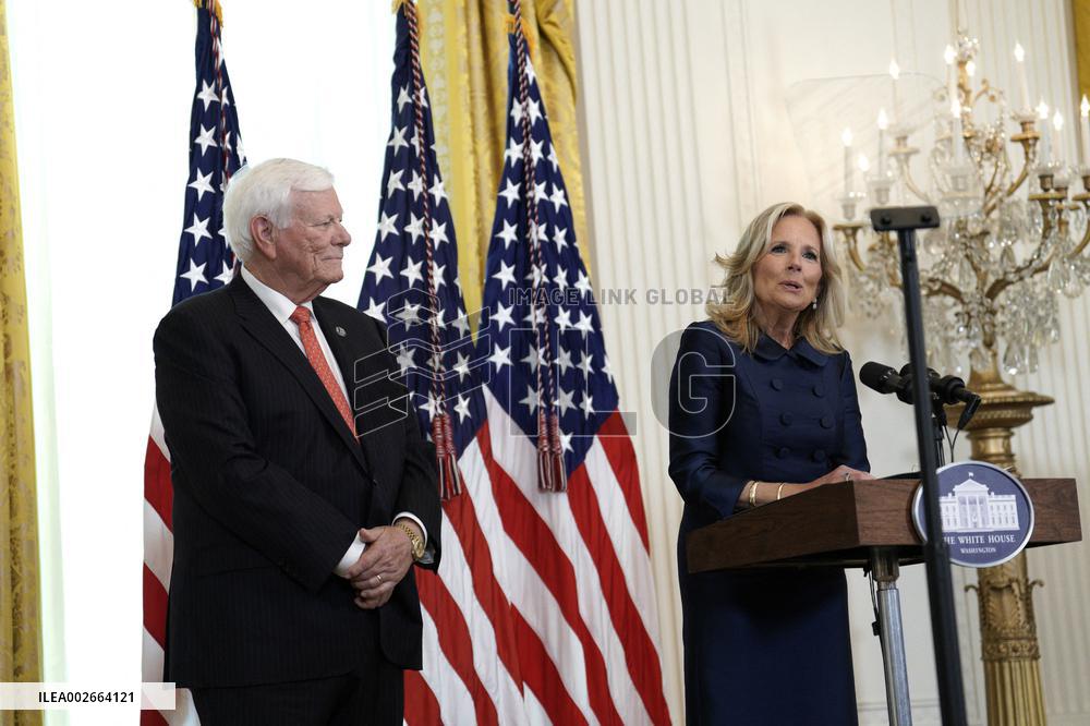 Jill Biden on the National WWI Memorial - Washington