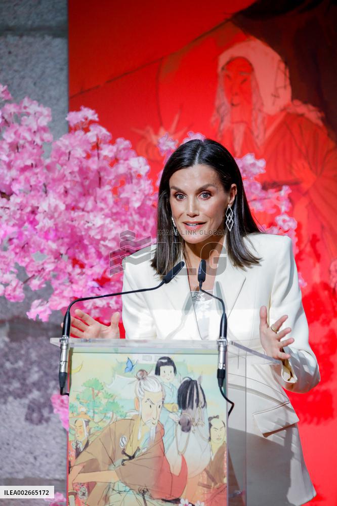 Queen Letizia At Barco De Vapor Awards - Madrid