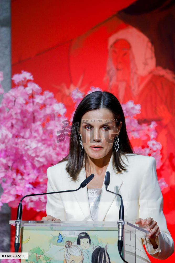 Queen Letizia At Barco De Vapor Awards - Madrid