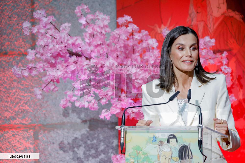 Queen Letizia At Barco De Vapor Awards - Madrid