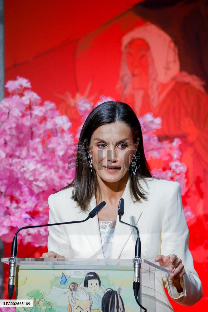 Queen Letizia At Barco De Vapor Awards - Madrid