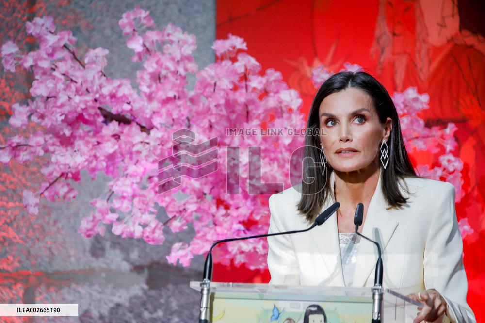 Queen Letizia At Barco De Vapor Awards - Madrid