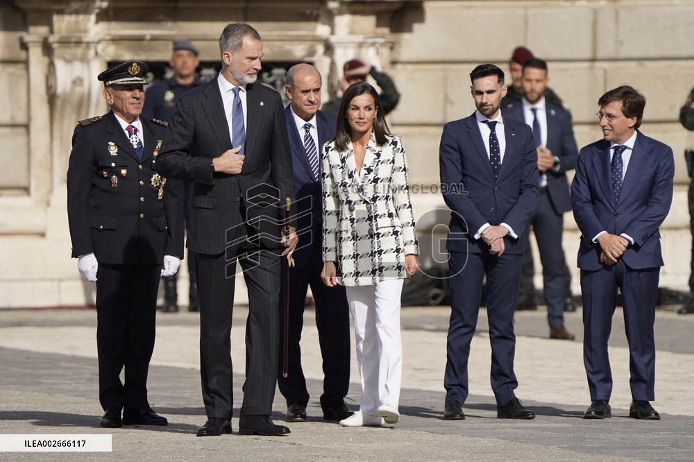 Royals At Preside Over The Bicentenary Of The National Police - Madrid