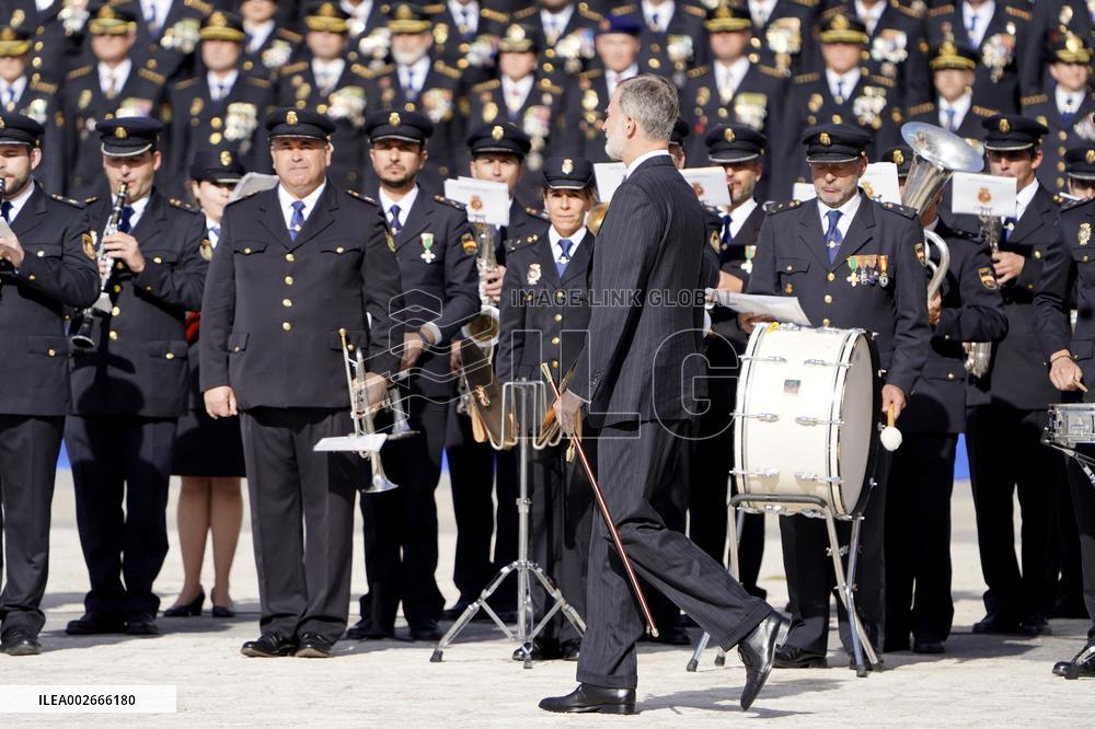 Royals At Preside Over The Bicentenary Of The National Police - Madrid