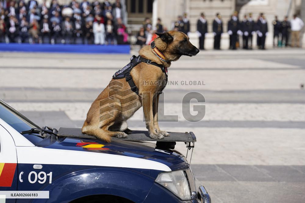 Royals At Preside Over The Bicentenary Of The National Police - Madrid