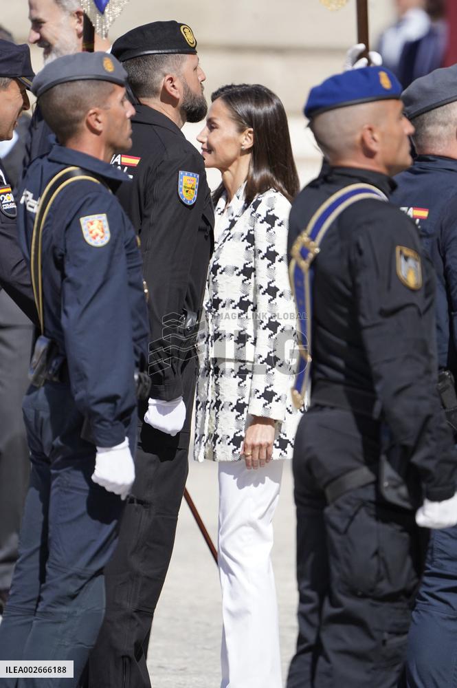 Royals At Preside Over The Bicentenary Of The National Police - Madrid