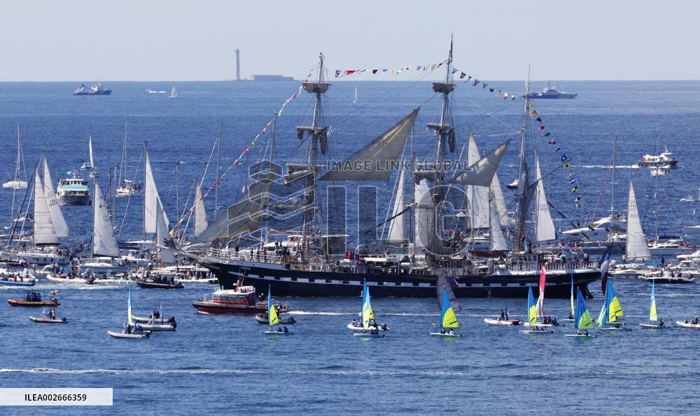 Torch for Paris Olympics in Marseille