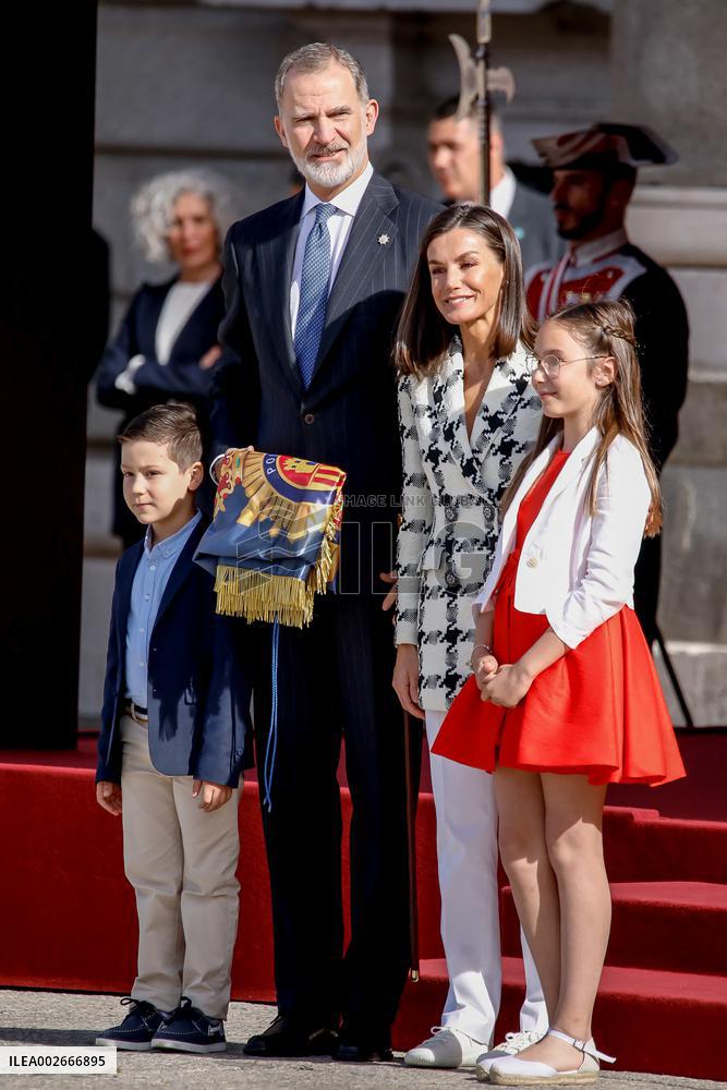 Royals At Preside Over The Bicentenary Of The National Police - Madrid