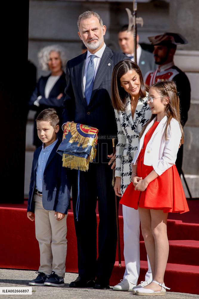 Royals At Preside Over The Bicentenary Of The National Police - Madrid