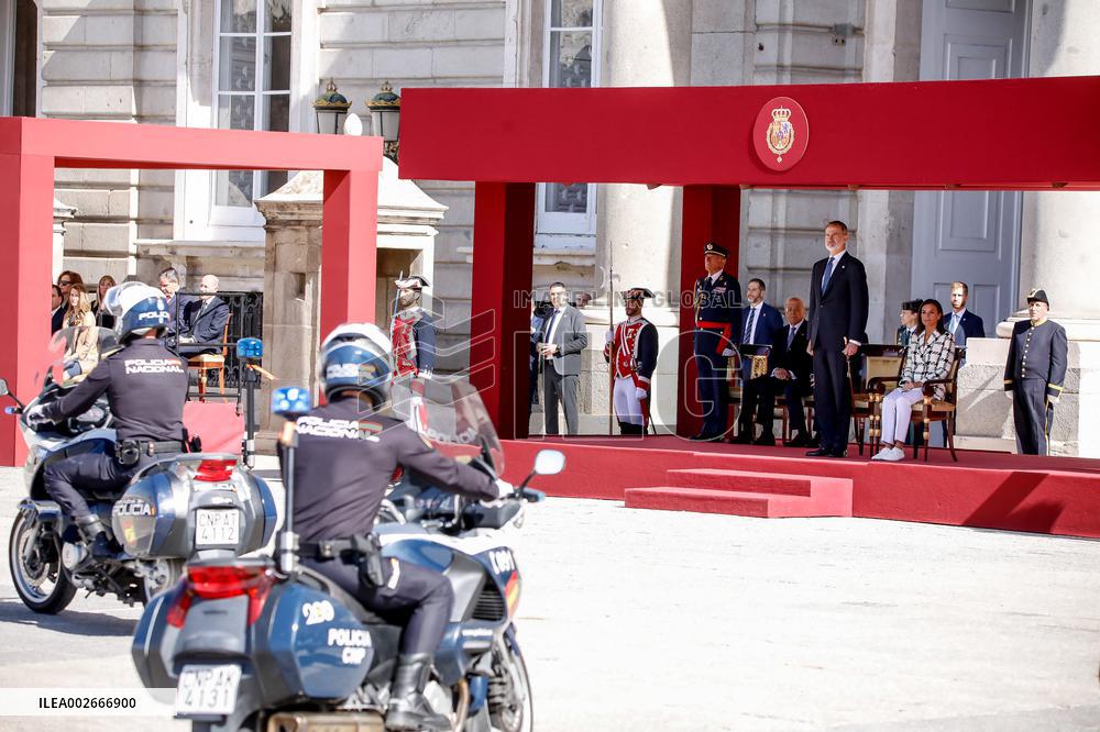 Royals At Preside Over The Bicentenary Of The National Police - Madrid