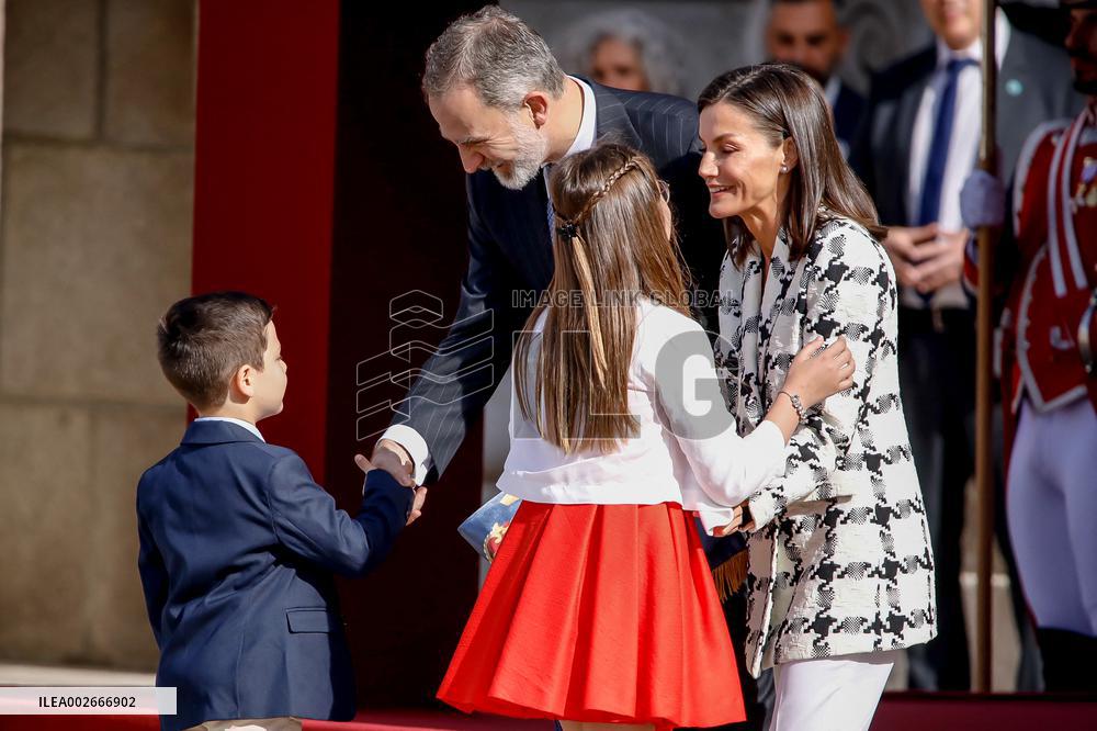 Royals At Preside Over The Bicentenary Of The National Police - Madrid