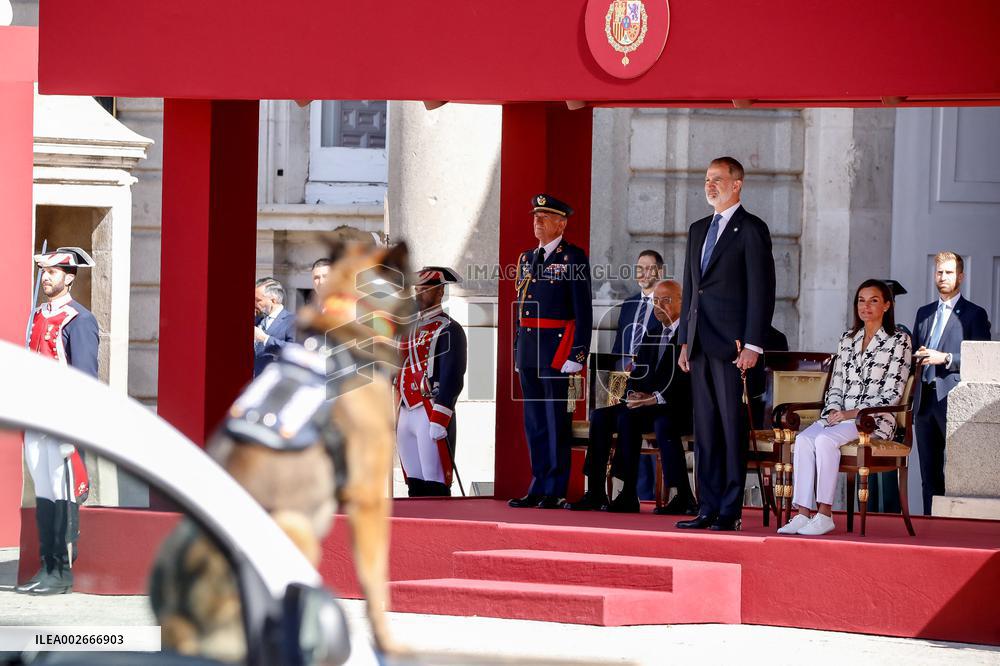 Royals At Preside Over The Bicentenary Of The National Police - Madrid