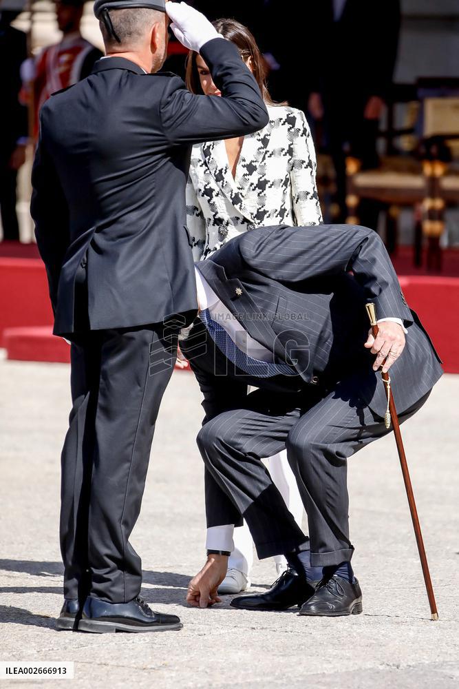 Royals At Preside Over The Bicentenary Of The National Police - Madrid