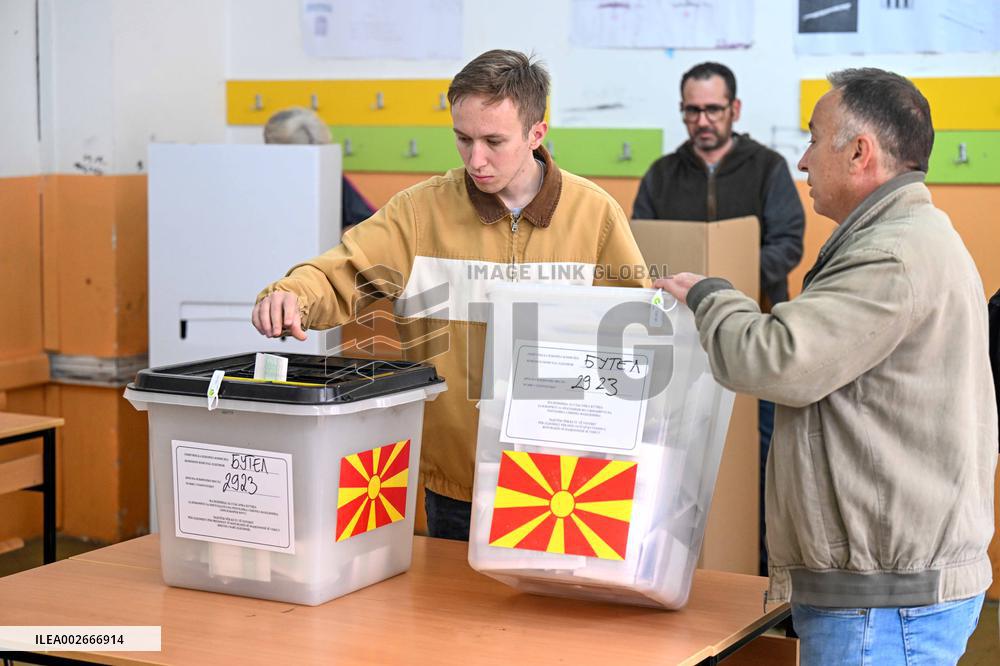 NORTH MACEDONIA-SKOPJE-PARLIAMENTARY AND PRESIDENTIAL ELECTIONS-VOTE