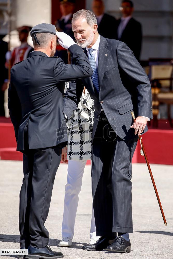 Royals At Preside Over The Bicentenary Of The National Police - Madrid
