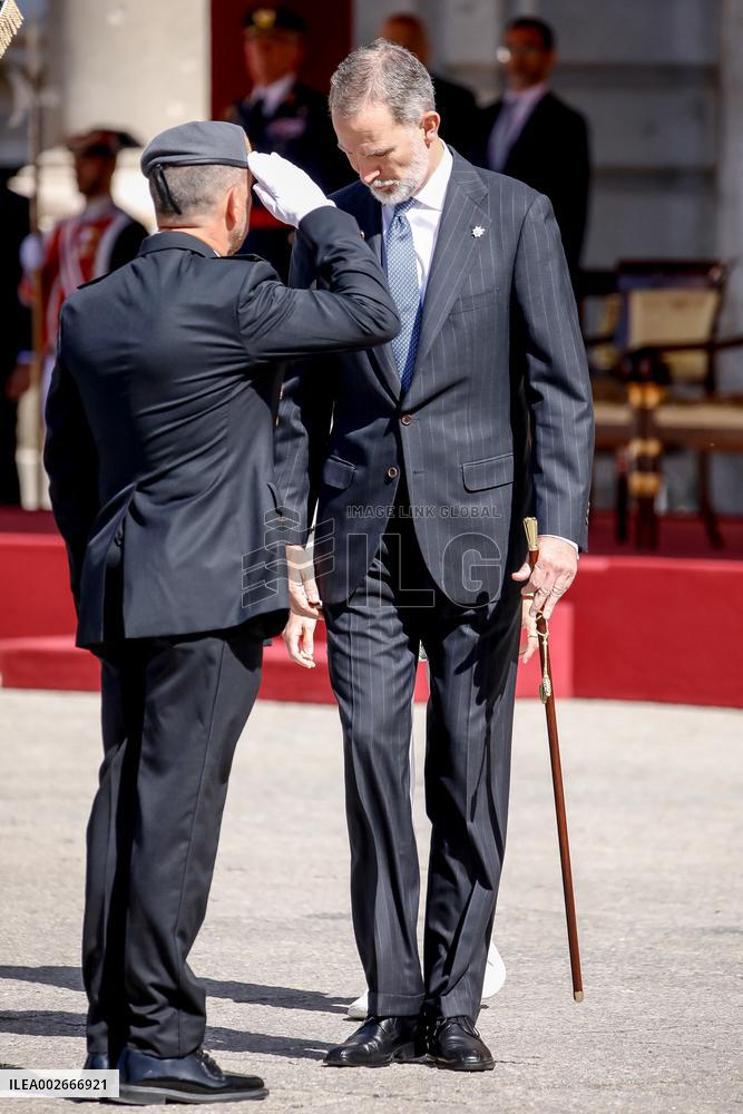 Royals At Preside Over The Bicentenary Of The National Police - Madrid