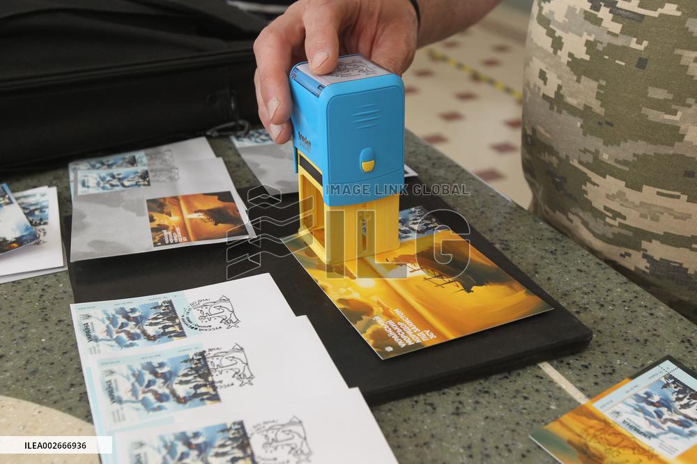 Special cancellation of Russian Military Fleet - to the Bottom stamp in Dnipro