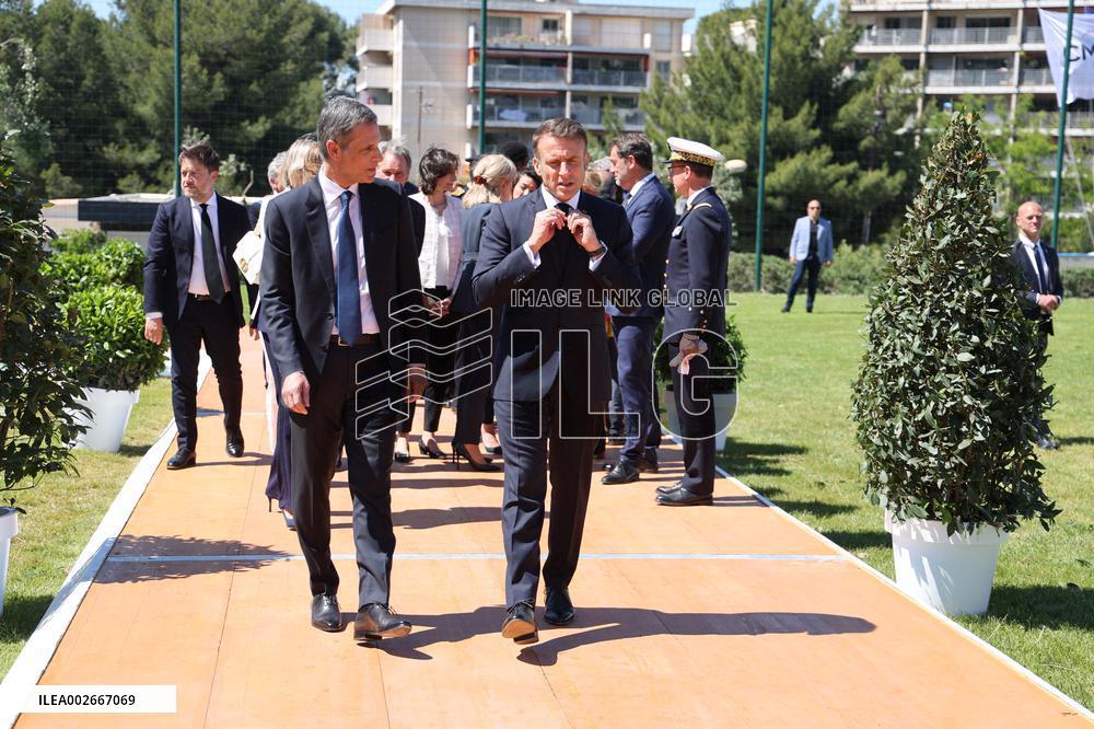 President Macron Inaugurates TANGRAM Centre - Marseile