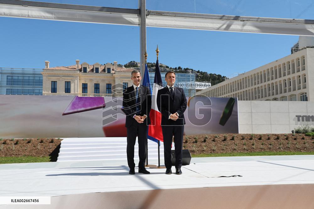 President Macron Inaugurates TANGRAM Centre - Marseile