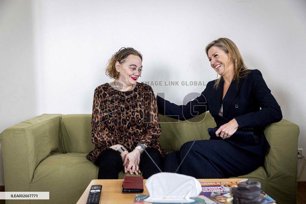 Queen Maxima Visit To The Oranje Huis - Almere