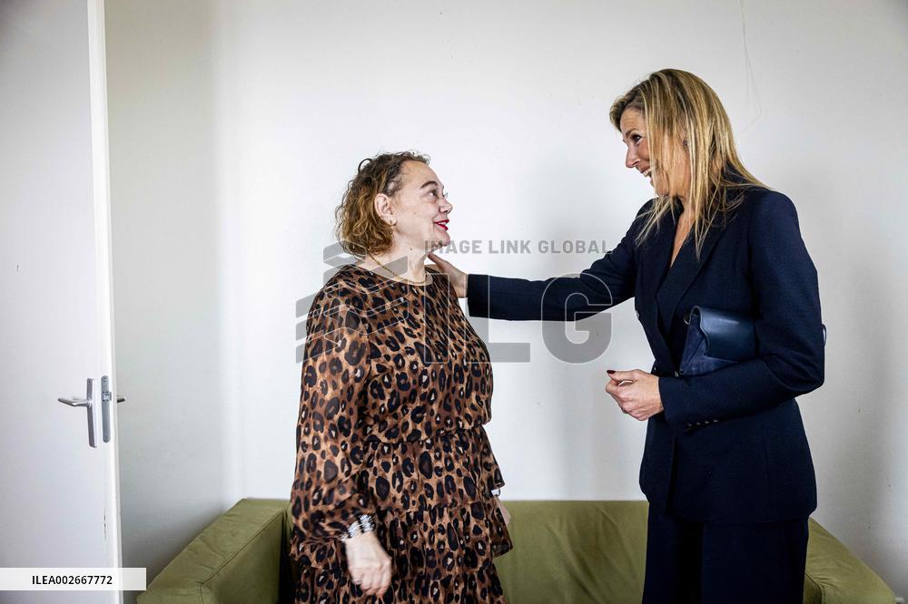 Queen Maxima Visit To The Oranje Huis - Almere