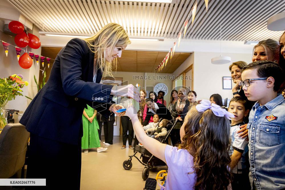 Queen Maxima Visit To The Oranje Huis - Almere