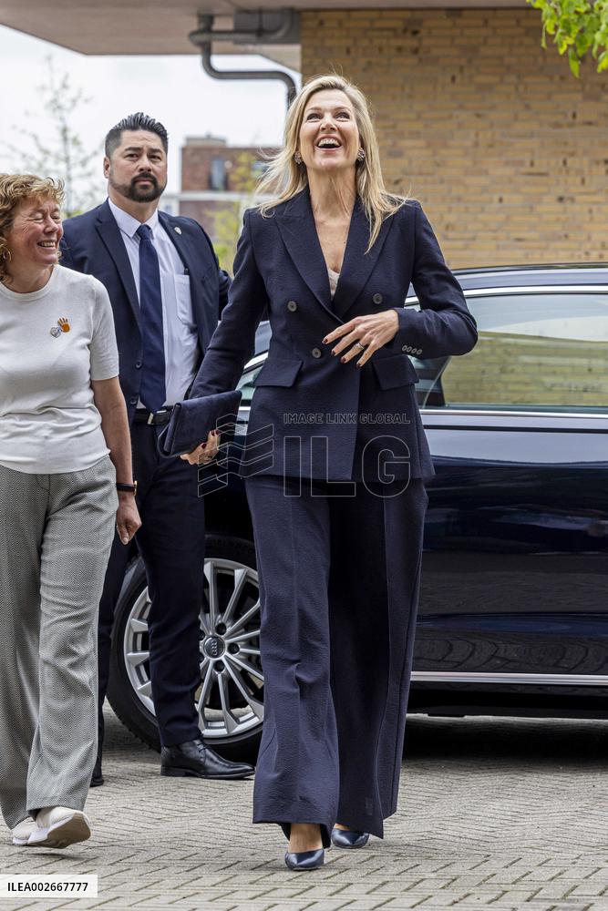 Queen Maxima Visit To The Oranje Huis - Almere