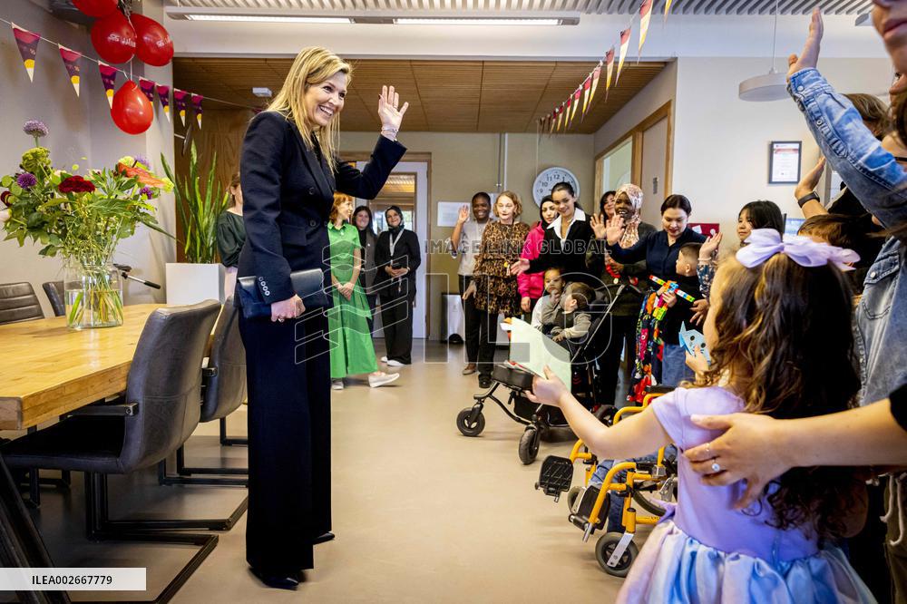 Queen Maxima Visit To The Oranje Huis - Almere