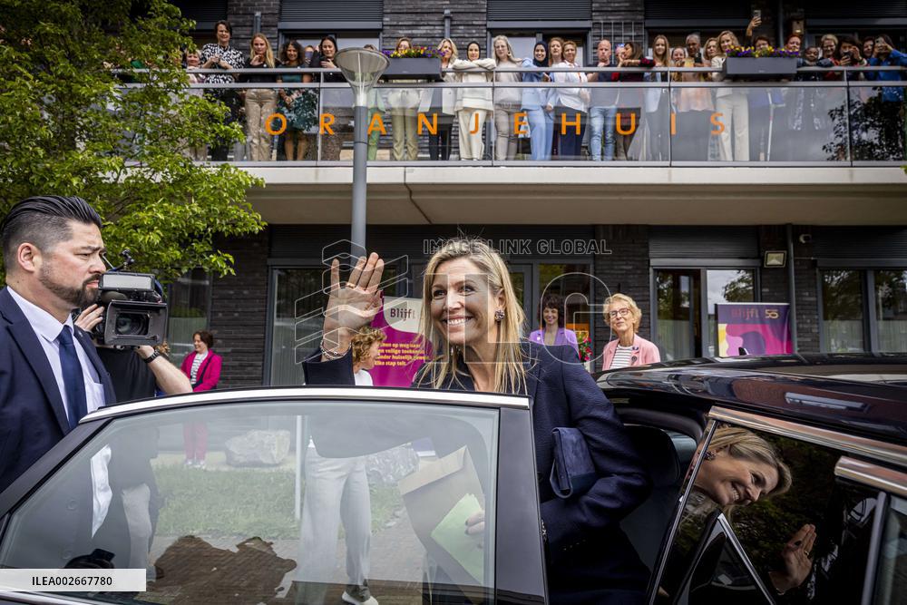 Queen Maxima Visit To The Oranje Huis - Almere