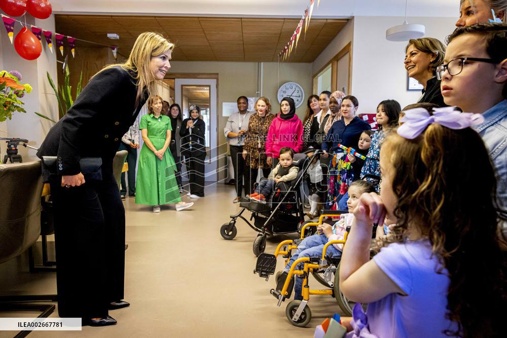 Queen Maxima Visit To The Oranje Huis - Almere
