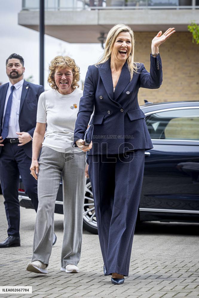 Queen Maxima Visit To The Oranje Huis - Almere