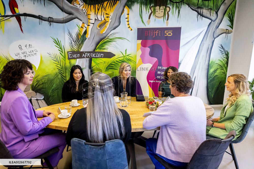 Queen Maxima Visit To The Oranje Huis - Almere