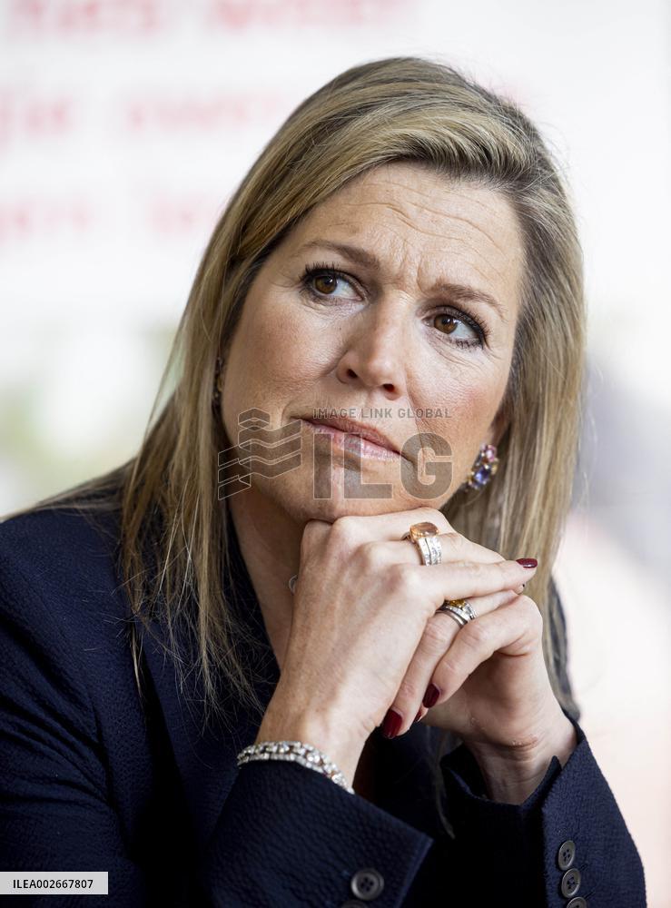 Queen Maxima Visit To The Oranje Huis - Almere