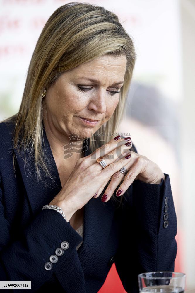 Queen Maxima Visit To The Oranje Huis - Almere