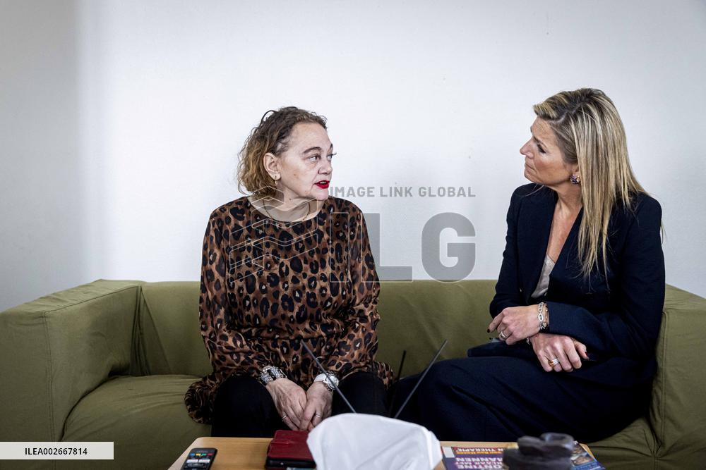 Queen Maxima Visit To The Oranje Huis - Almere