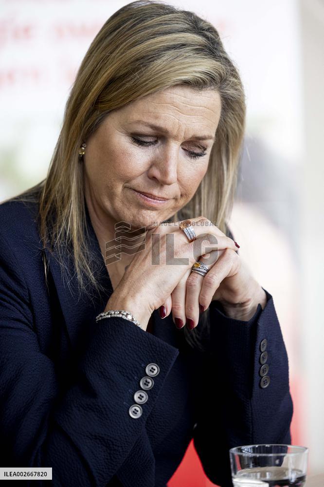 Queen Maxima Visit To The Oranje Huis - Almere