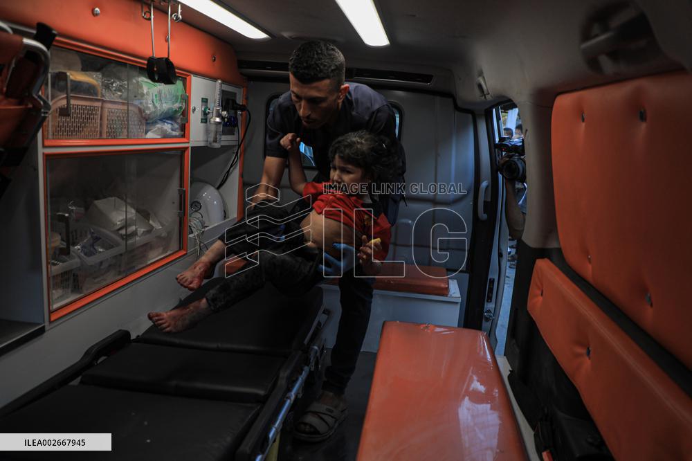 MIDEAST-GAZA-RAFAH-INJURED PEOPLE