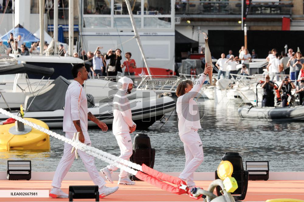 Arrival of the Olympic Flame in Marseille