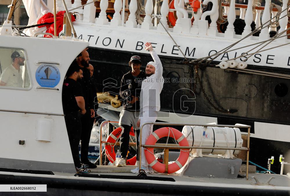 Arrival of the Olympic Flame in Marseille