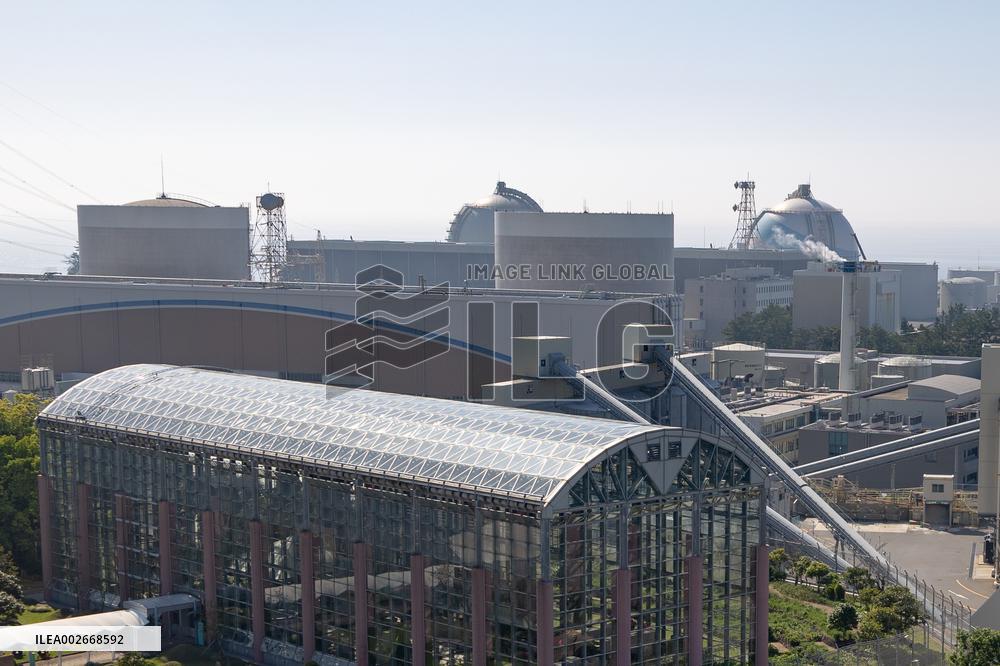 Exterior view of Kyushu Electric Power's Genkai Nuclear Power Station