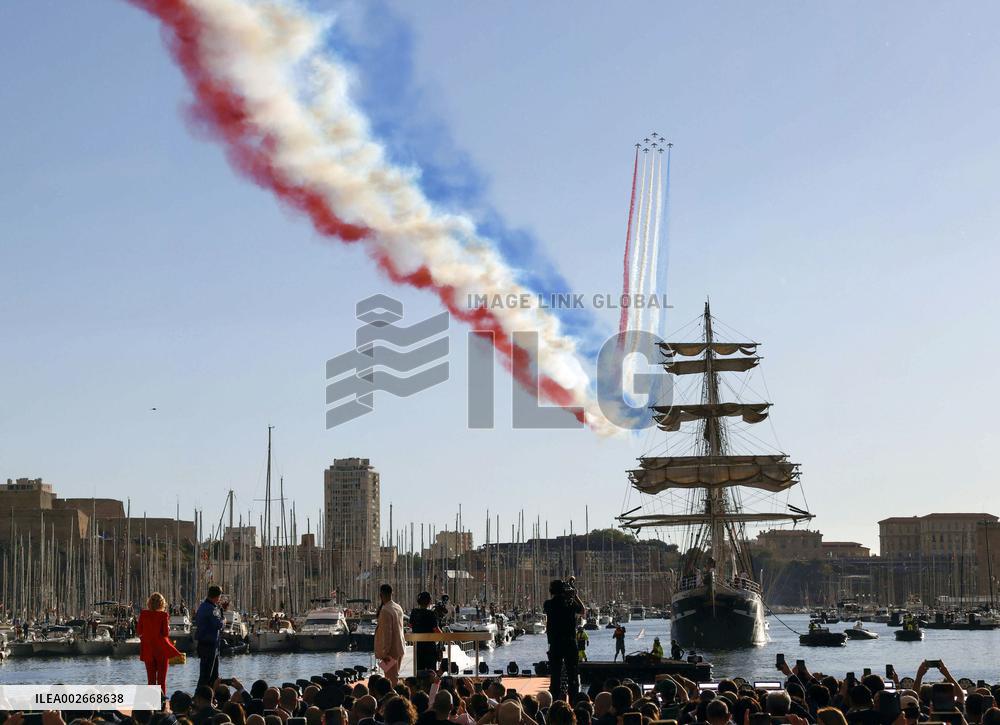 Paris Olympic flame arrives in Marseille