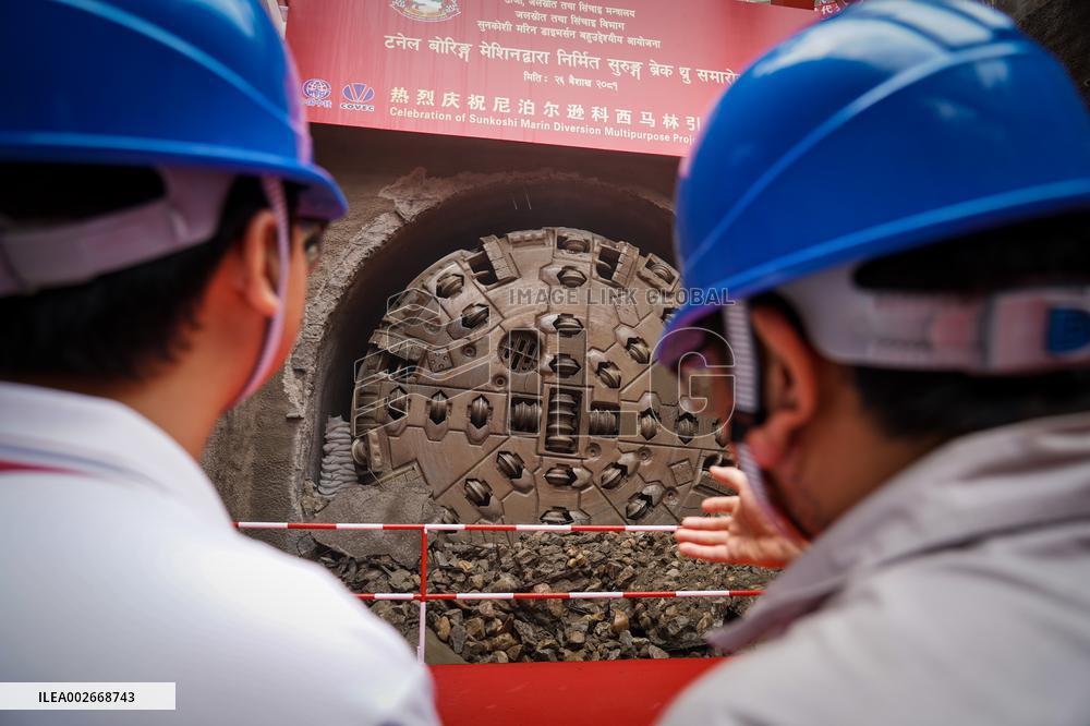 NEPAL-SINDHULI-TUNNEL-BREAKTHROUGH CEREMONY