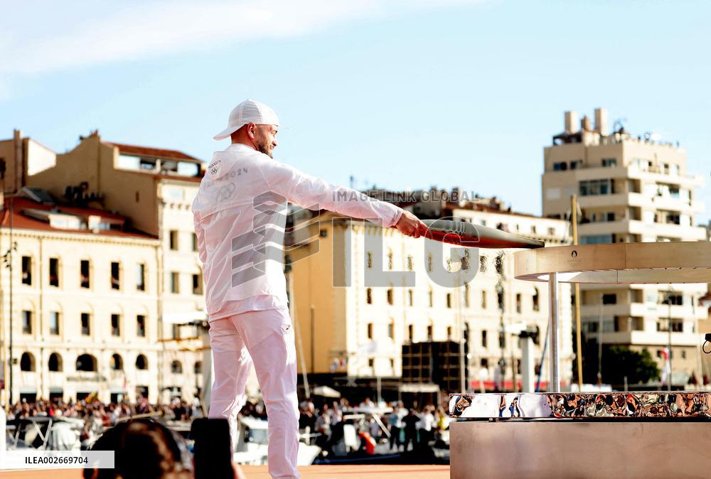 Arrival of the Olympic Flame in Marseille