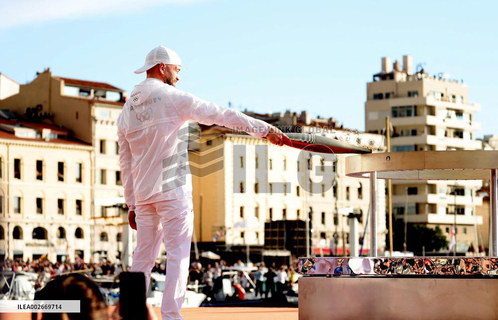 Arrival of the Olympic Flame in Marseille