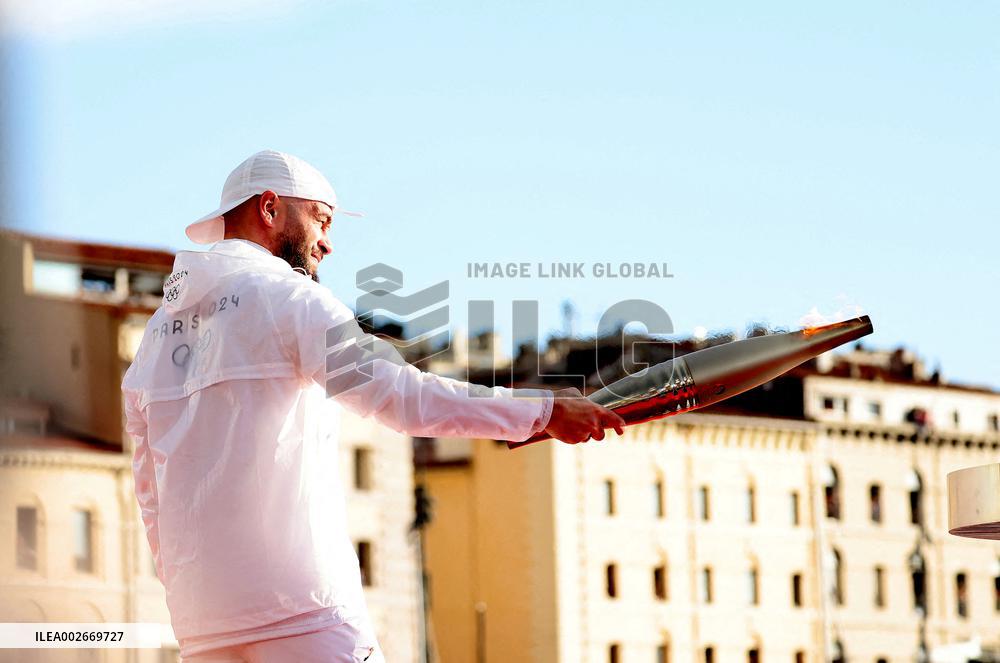 Arrival of the Olympic Flame in Marseille
