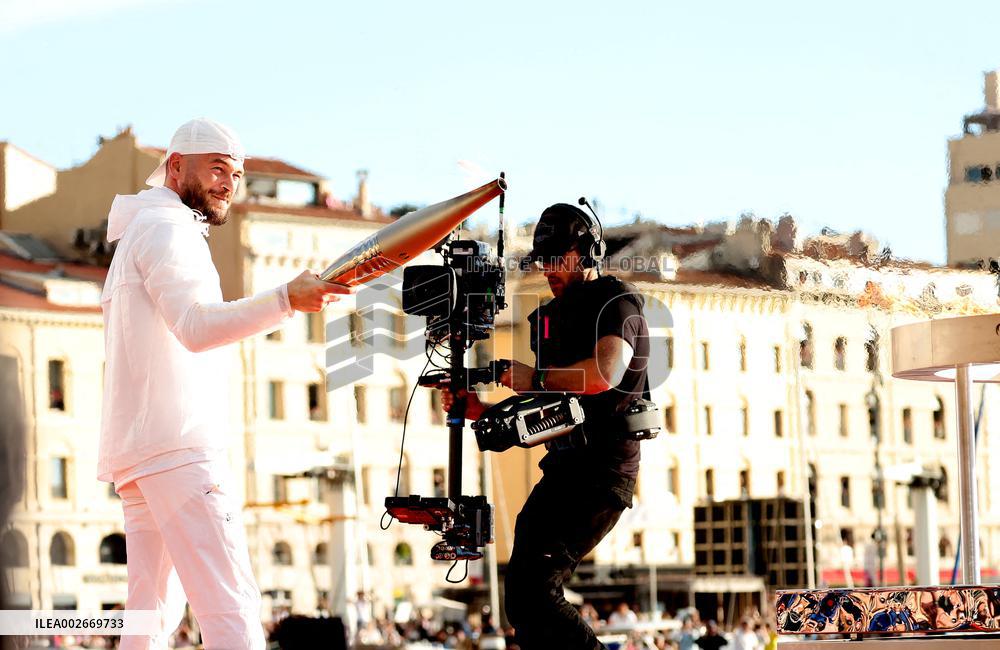 Arrival of the Olympic Flame in Marseille