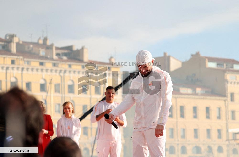 Arrival of the Olympic Flame in Marseille